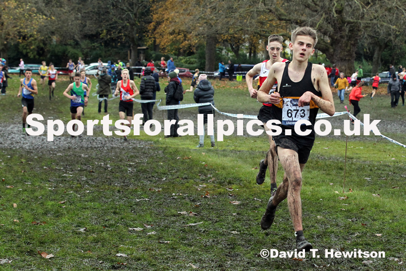 Mens under-17s, 2019 European Cross Country Trials and British Cross Challenge, Sefton Park, Liverpool.  Photo: David T. Hewitson/Sports for All Pics